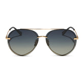 LENOX - GOLD + BLACK + GREY GRADIENT POLARIZED SUNGLASSES