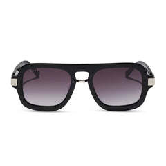 NAOMI - BLACK + GREY GRADIENT SUNGLASSES
