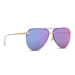 TAHOE - GOLD + PURPLE MIRROR SUNGLASSES