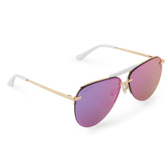 TAHOE - GOLD + PURPLE MIRROR SUNGLASSES
