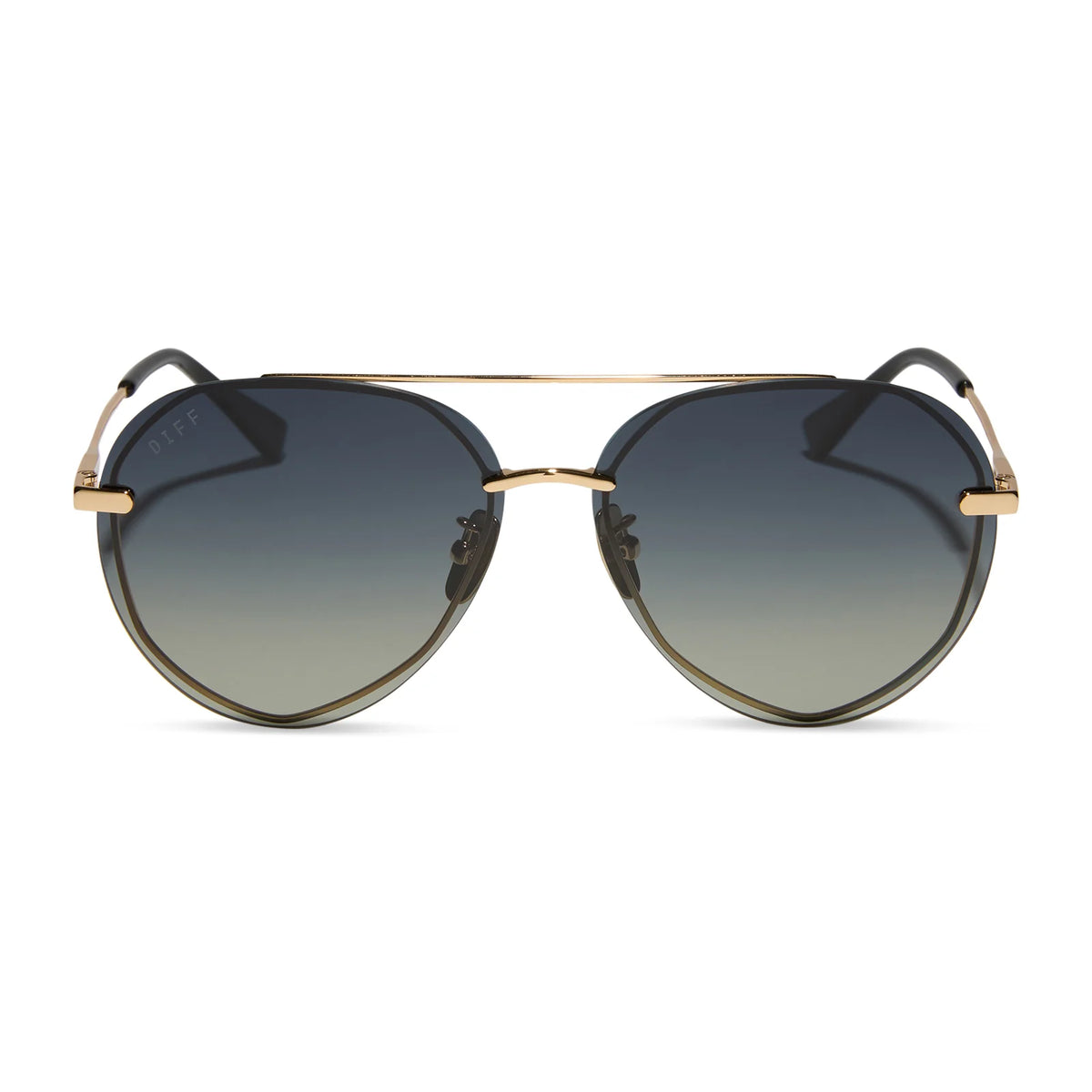 LENOX - GOLD + BLACK + GREY GRADIENT POLARIZED SUNGLASSES