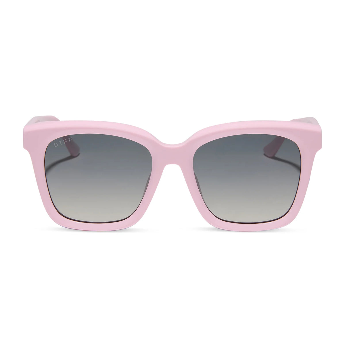 MEREDITH - POWDER PINK + GREY GRADIENT + POLARIZED SUNGLASSES